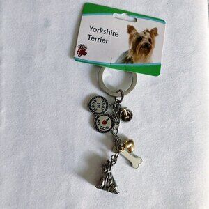 Yorkshire Terrier Keychain Bag Charm NWT